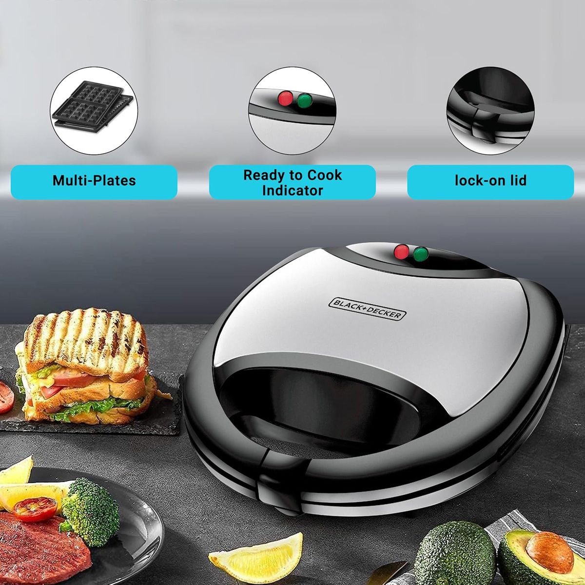 BLACK+ DECKER SANDWICH MAKER thumbnail 2