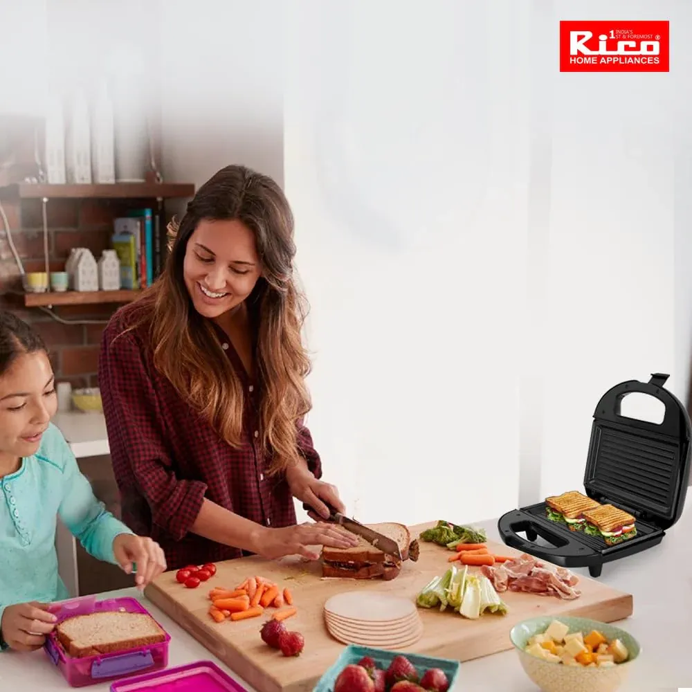 RICO SANDWICH GRILL TOASTER SG2408 - BLACK thumbnail 7