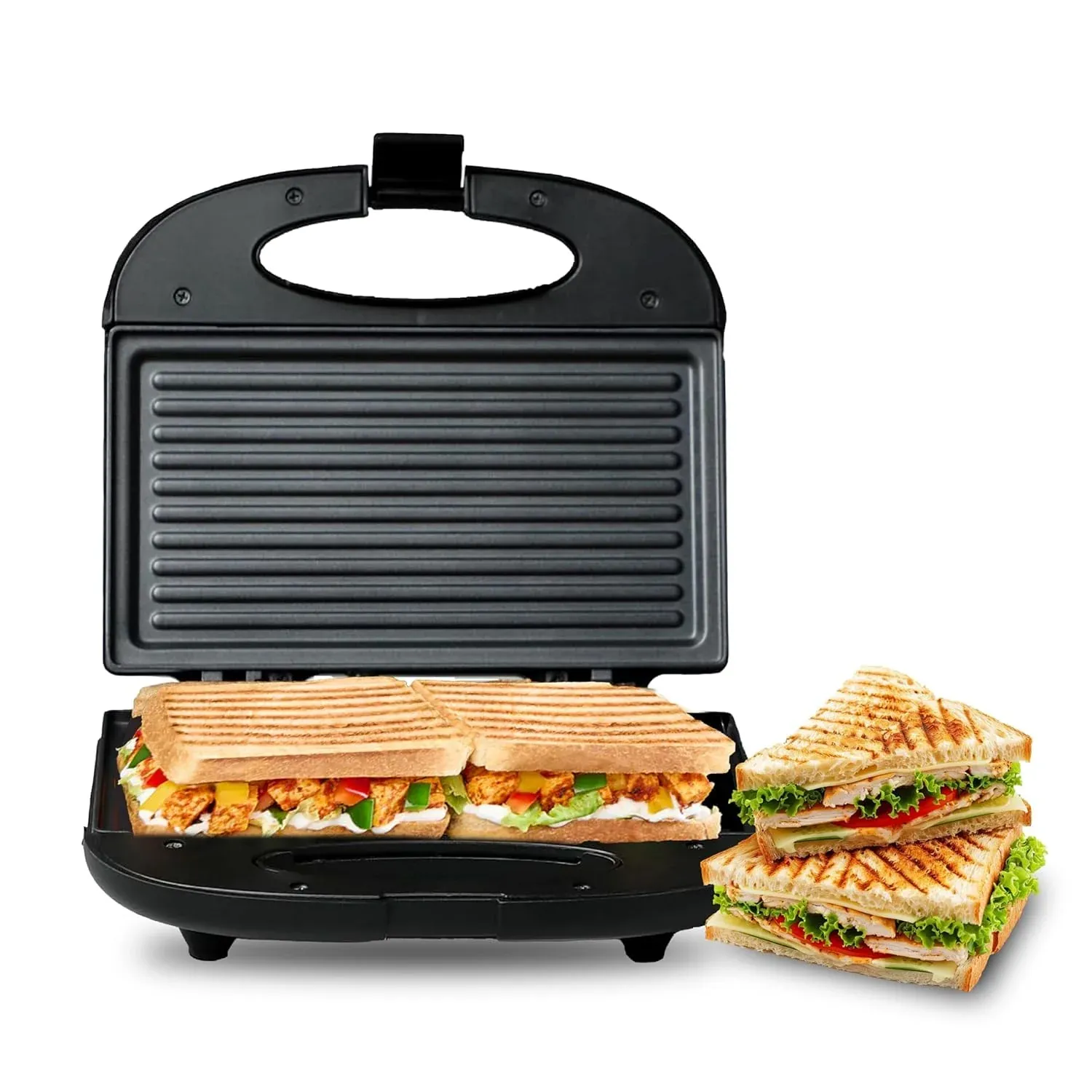 RICO SANDWICH GRILL TOASTER SG2408 - BLACK thumbnail 2
