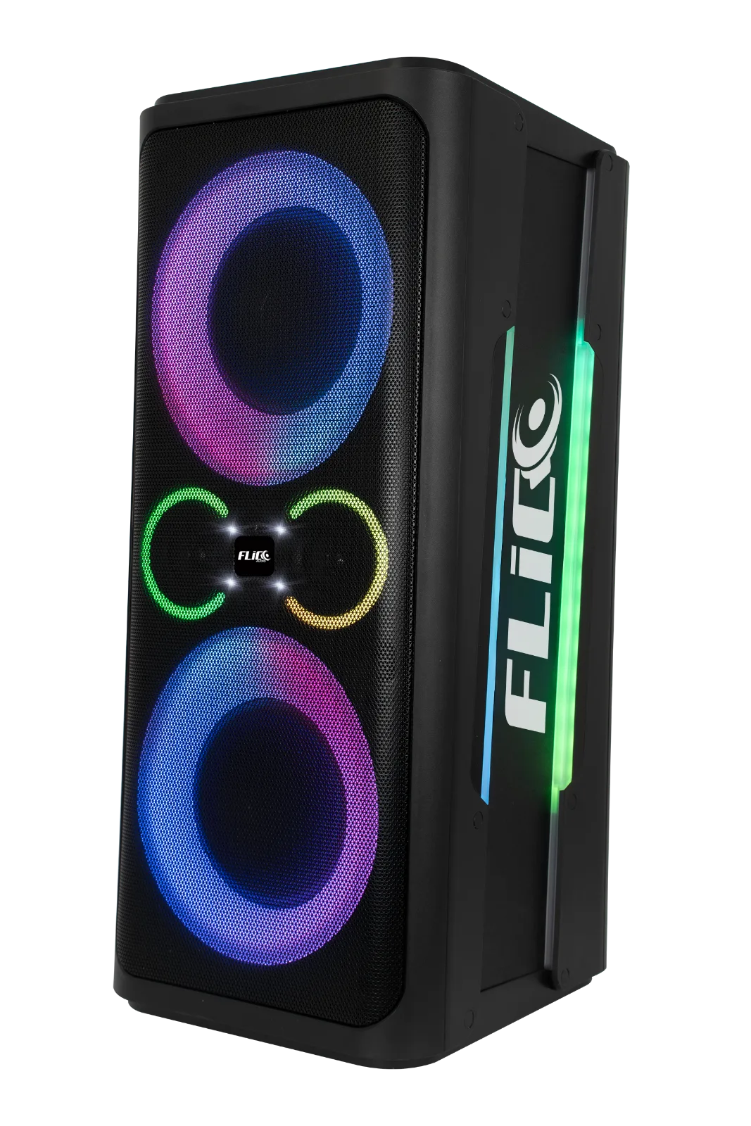 FLICO 2 ACTIVE 8INCH DUAL SPEAKER PORTABLE PARTY BOX 180W-BLACK thumbnail 4