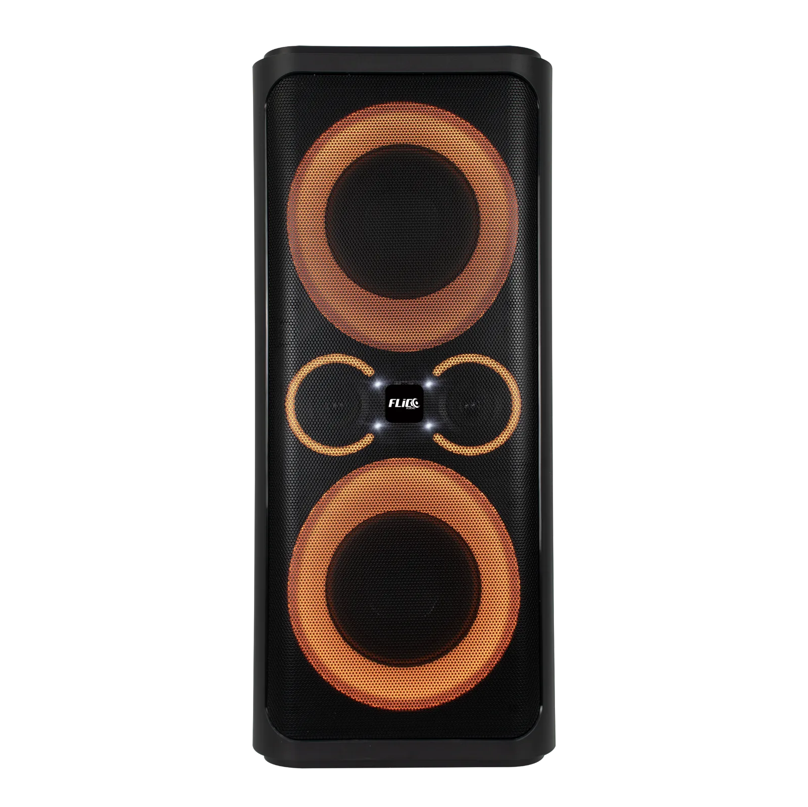 FLICO 2 ACTIVE 8INCH DUAL SPEAKER PORTABLE PARTY BOX 180W-BLACK thumbnail 2
