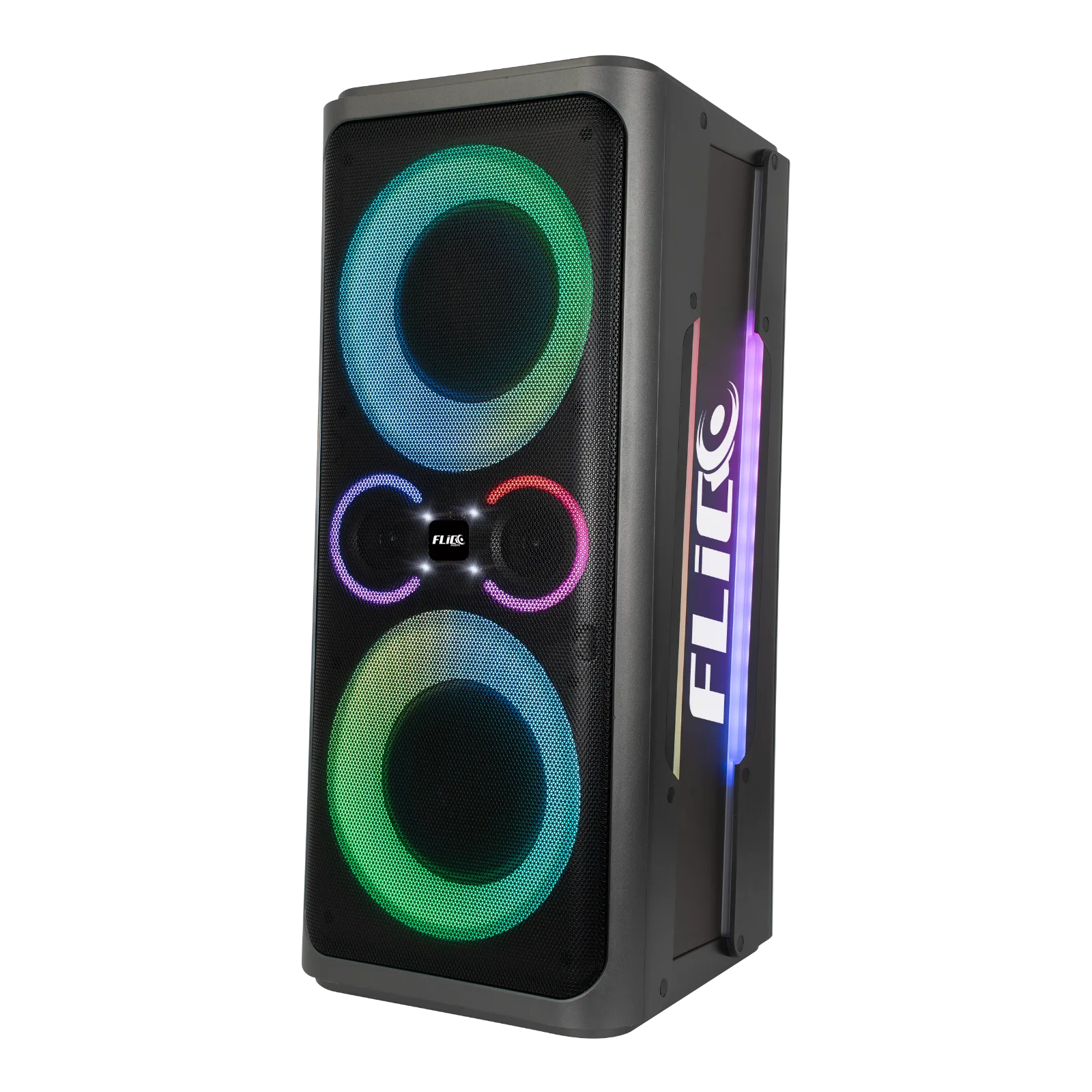 FLICO 2 ACTIVE 8INCH DUAL SPEAKER PORTABLE PARTY BOX 180W-GRAY thumbnail 3