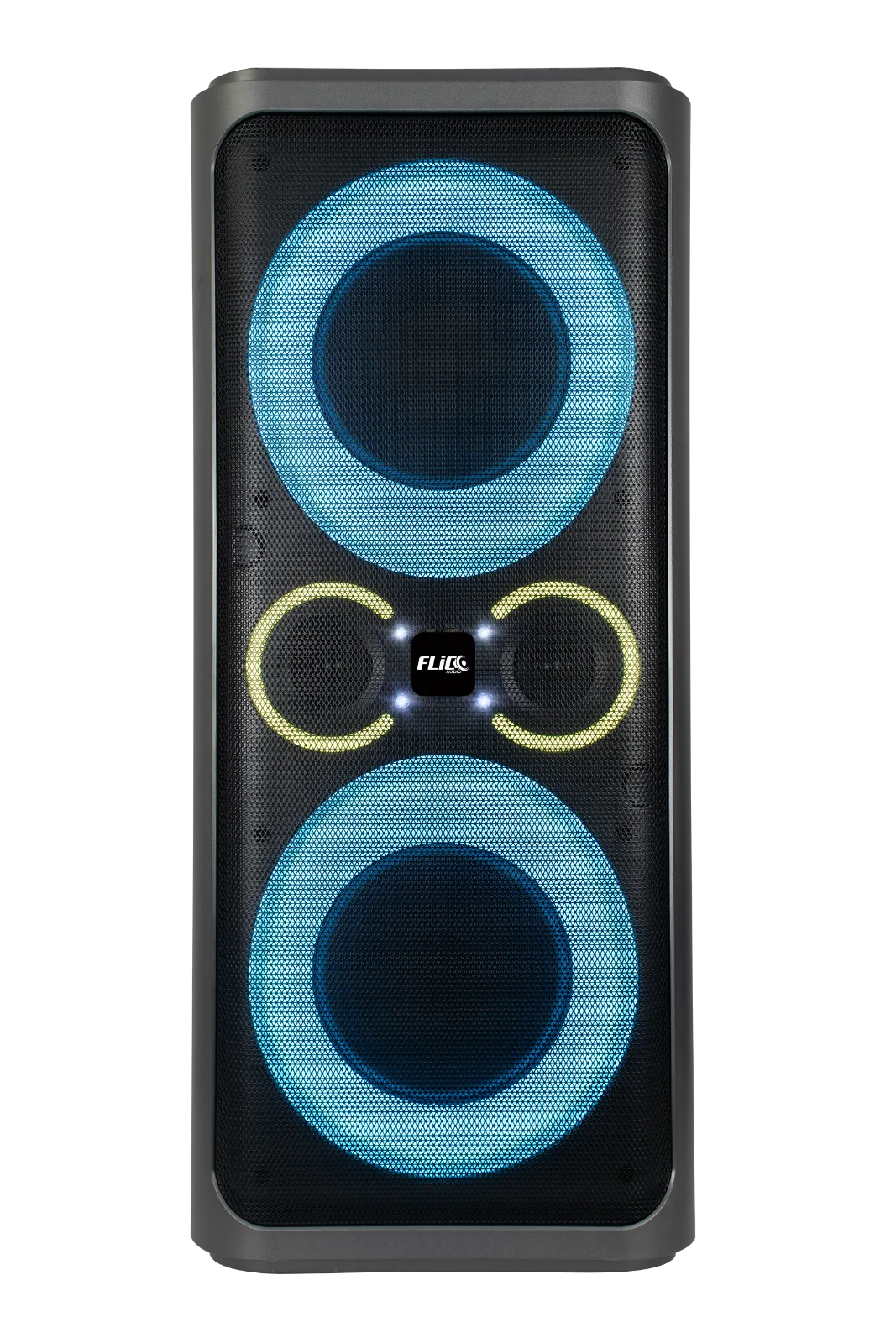 FLICO 2 ACTIVE 8INCH DUAL SPEAKER PORTABLE PARTY BOX 180W-GRAY thumbnail 4